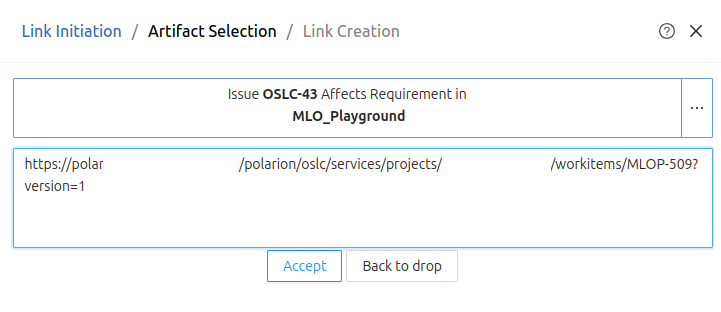 Creating Polarion links with query parameters