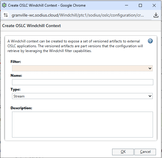 Windchill Context creation
