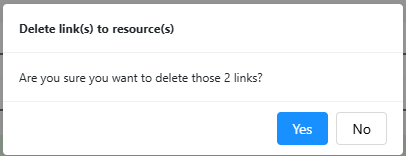 Deletion confirmation