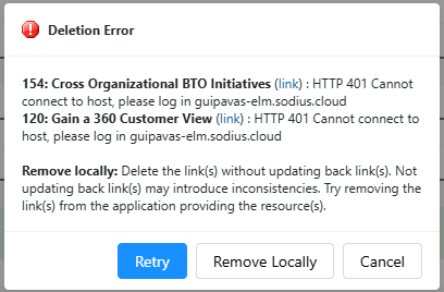 Retry or Remove Locally