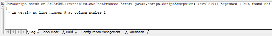 JavaScript syntax check failed