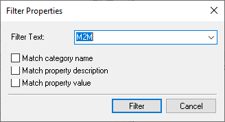 Filter properties